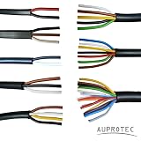 22 AWG 3-adriges Niederspannungskabel – 45,72 M, 3x0,32mm², Schwarzer PVC-Mantel, Für LED & Elektronik