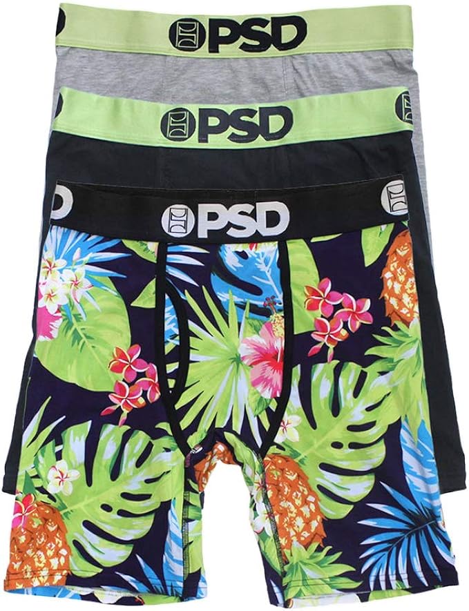 PSD Men's E Modal 3 Pack Floral Boxer Brief Underwear Amazon.ca