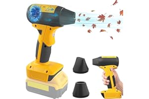 4 Gear 130000 RPM Air Duster Brushless High Speed Motor- Fit for Dewalt 20V DCB200 Max Battery Jet Dry Blower Air Blower for 