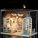 Flever Dollhouse Miniature DIY House Kit Creative Room with Furniture for Romantic Gift (Forest Time Plus Dust Proof Cover)