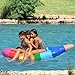 Tomi Pool Float - Inflatable Floating Raft - Perfect for Swimming Pools, River Raft and Beach Longer - Popsicle Shape - Water Toy - Huge Mattress: 70 inches Long X 26 inches Wide -Cup Holder Included
