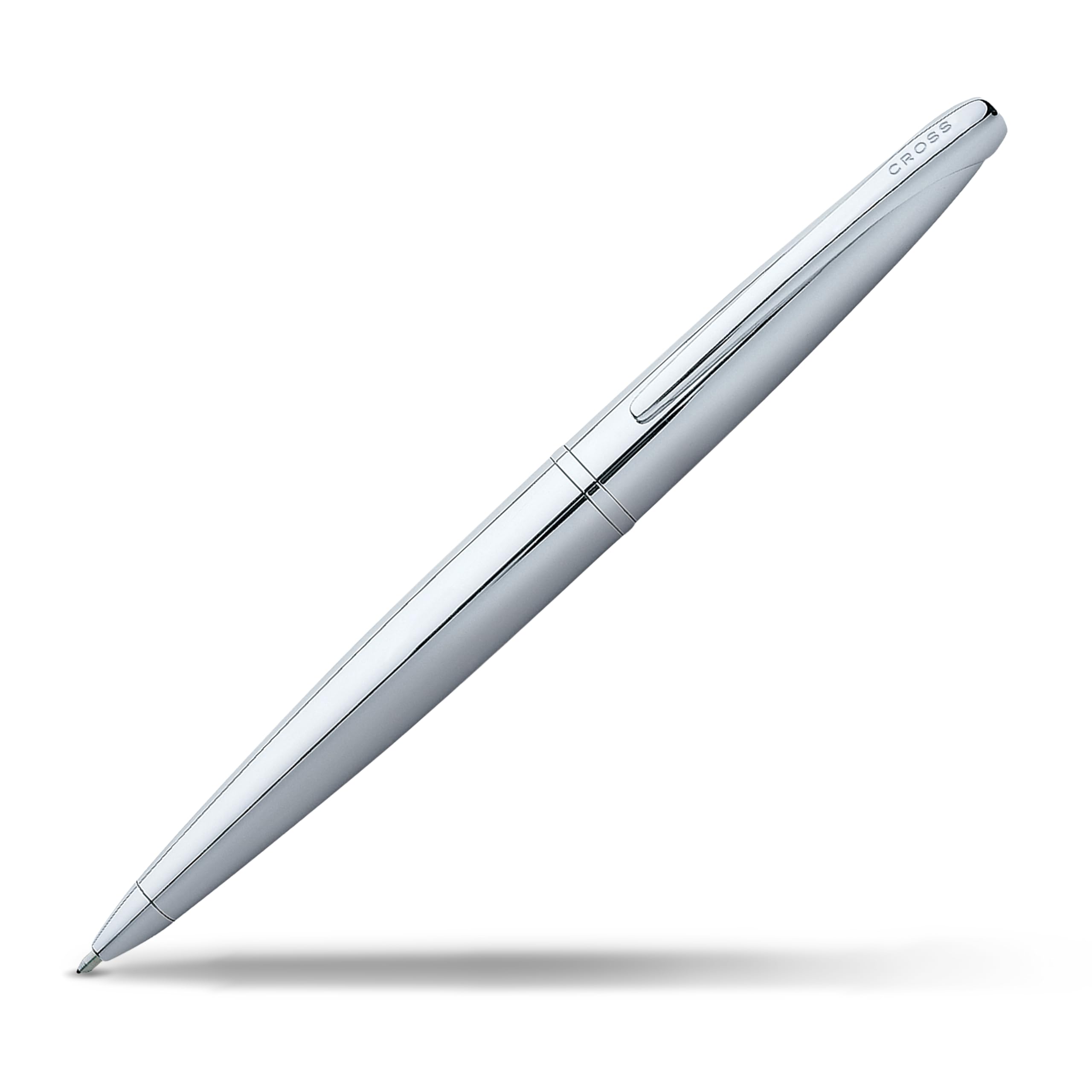 Cross Atx Pure Chrome Ball Pen with Chrome Plated Appointments - Silver