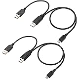 Dual USB Power Cable Replacement for TV Stick 4K / Lite, Chromecast, Roku Stick, Accessories for Powering Streaming Media Pla