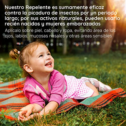 Mon Amour Set Repelente Contra Mosquitos e Insectos con Activos Naturales de de Larga Duración Para Pieles Delicadas de Bebés, Niños y Toda La Familia Desde Recién Nacidos Hipoalergénico 125 ML