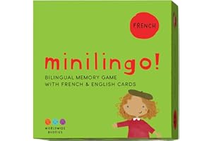 Minilingo French / English Bilingual Flashcards: Bilingual memory game with French & English cards