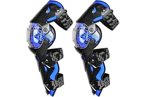 Tempsnow Knee and Shin Guards Motorcycle Protective Gear for Adults Hard Collision Avoidance Motocross Racing Knee Protector Shin Guards Motorbike Knee Guards Shin Protector