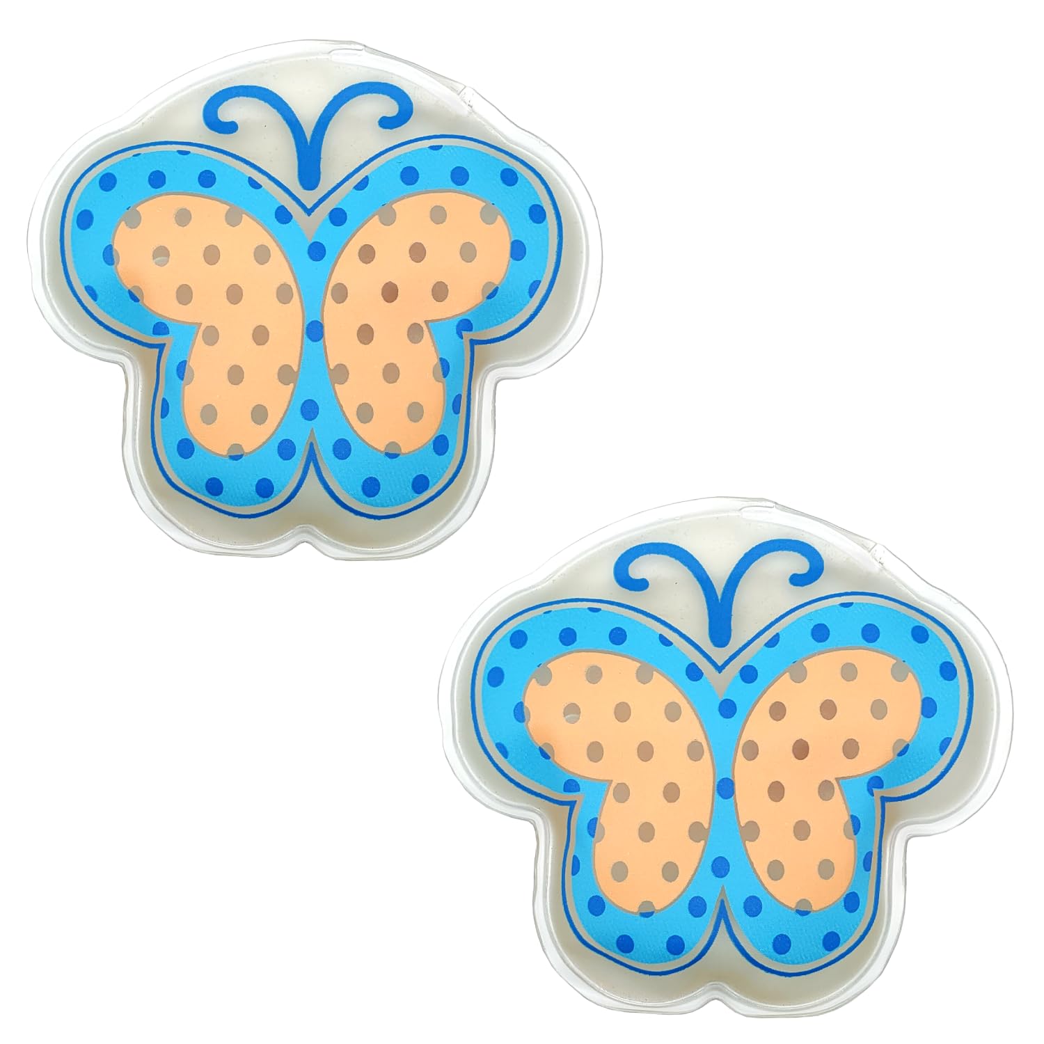 Leddy Living 2 Pieces Hand Warmers, Reusable Pocket Hand Warmers, PVC Hand Warmers for Cold Days, Hiking, Outdoor Evenings in Autumn and Winter (Blue Butterfly)