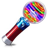 ArtCreativity Spinning Light Up Toy Wand – Magic Ball with LED Lights, Sensory Spinner for Kids, Party Favors & Classroom Prizes, Autism-Friendly Gift