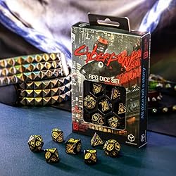 Q-Workshop Cyberpunk Red Dice Set Wet Work, Various