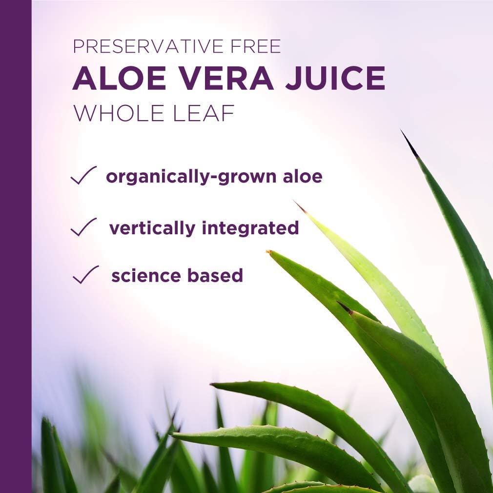 Lily Of The Desert Organic Aloe Vera Juice, Whole Leaf, No Preservatives, 32 Ounces: Health & Personal Care