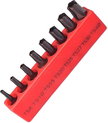 Utoolmart Magnetische Schraubendreher-Bits – Torx T8, 25 Mm, 1/4 Zoll Sechskantschaft, S2-Stahl, Galvanisiert