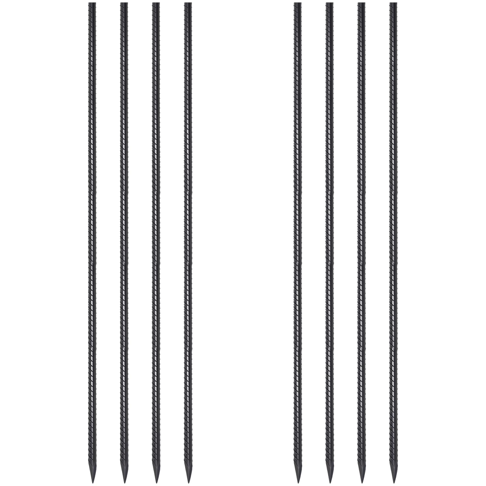 VVOKGO 48 Inches 8Pcs Steel Rebar Stakes with