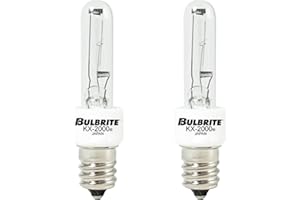 Bulbrite 473060-2PK - 60W - T3 - Candelabra Base - 120V - 2700K - 3,000Hrs - Dimmable - Clear - Krypton/Xenon Bulbs