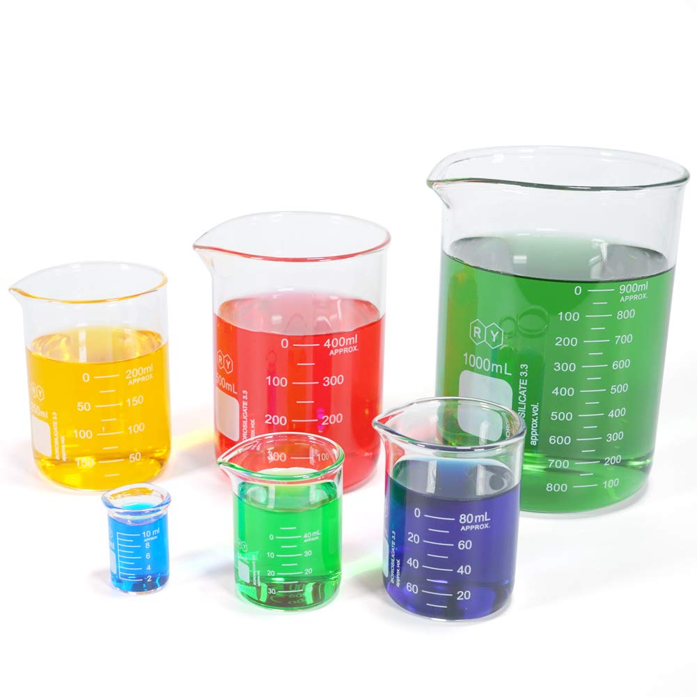Glass Beakers Set Borosilicate Graduated Measuring Low Form Beaker 6 Sizes 10ml 50ml 100ml 250ml 500ml 1000ml Amazon Co Uk Business Industry Science Glass Beakers Set Borosilicate Graduated Measuring Low Form Beaker 6 Sizes 10ml 50ml 100ml 250ml 500ml 1000ml Amazon Co Uk Business Industry Science
