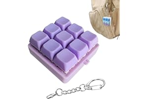 Keyboard Fidget Toy, Keyboard Fidget Keychain, 9-in-1 Keyboard Decompression Button Finger Clicker Toys for Stress Reduce Fid