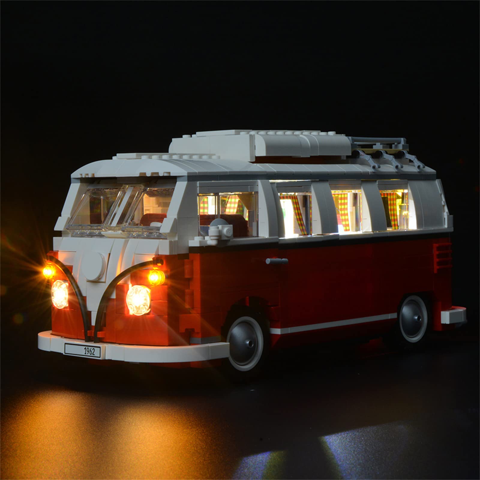 BRIKSMAX VW T1 Camper Van Led Lighting Kit- Compatible with Lego 10220 Building Blocks Model- Not Include the Lego Set