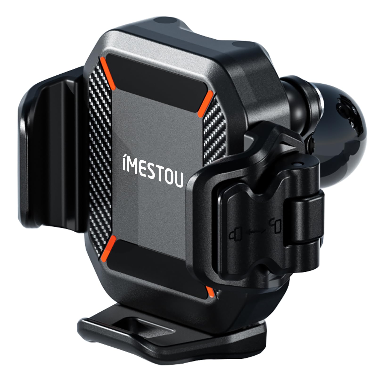 Photo 1 of iMESTOU Anti-Vibration Motorcycle Phone Mount, 1" Ball Phone Mount Suitable for 5.2"-7.2" Up to 15mm Thick Phones, Fits for RAM B Size/iMESOTU/Other 1" Double Socker Arms