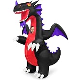 Danxilu Inflatable Dragon Costume Adult with Wings for Halloween | Funny Blow Up Costumes for Men &amp; Women, Full Body Suit with Built-in Fan for Theme Party Cosplay Holiday