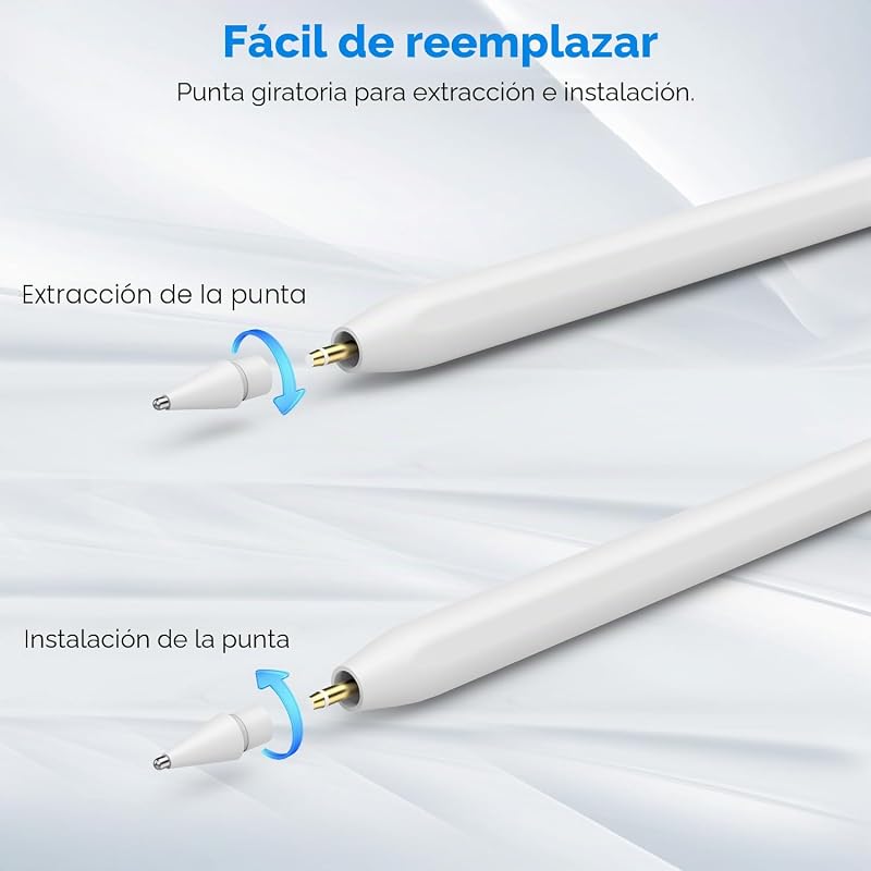 4 pontas compatíveis com Apple Pencil Pro/USB-C/2ª/1ª geração