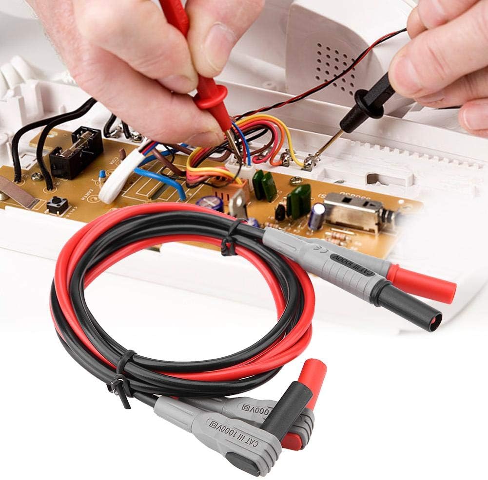 Digital Multimeter, 28Pcs P1300F Multifunction Replaceable Multimeter Probe Test Lead Kits 4mm Banana for Electrical Equipment Testing and Maintenance
