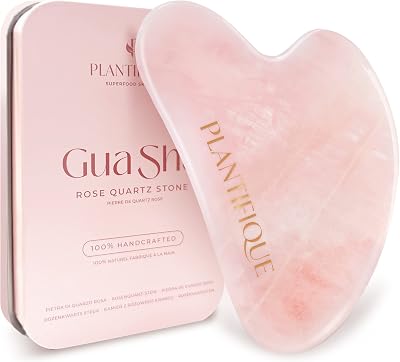 Plantifique Gua Sha Rose Quartz Tool – Facial Massage & Skincare Gift