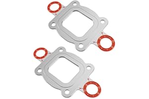 2 Pcs Exhaust Manifold Elbow Riser Gasket Fit for MerCruiser 4.3L 5.0L 5.7L 6.2L V6 V8, Dry Joint Full Flow Gasket Replace 27