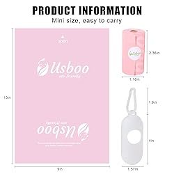 USBOO Disposable Diaper Bags for Baby - 20 Refill