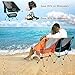 Portable Camping Chair, Lightweight Compact Folding Backpacking Chair, Heavy Duty 250lbs Capacity with Carry Bag, Breathable and Comfortable for Outdoor, BBQ, Hiking, Picnic, Fishing, Festival