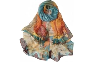 Lightweight Scarves for Women Elegant Floral Pattern Scarf Shawls