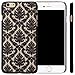 iPhone 6 Plus Case, HAOTP(TM) [Damask]Design Pattern Rubber Coating Ultra Slim Fit Hard Hybrid Case Cover for iPhone (iPhone 6 Plus [5.5inch], Black)