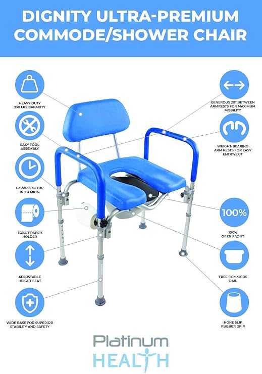 glideabout commode shower chair