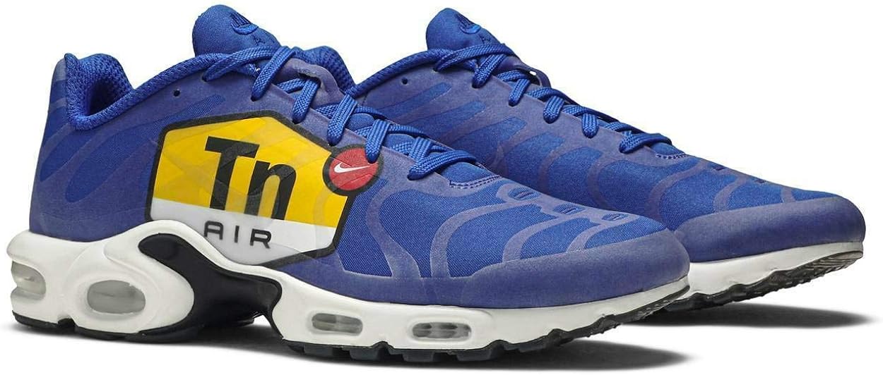 blue and yellow air max plus