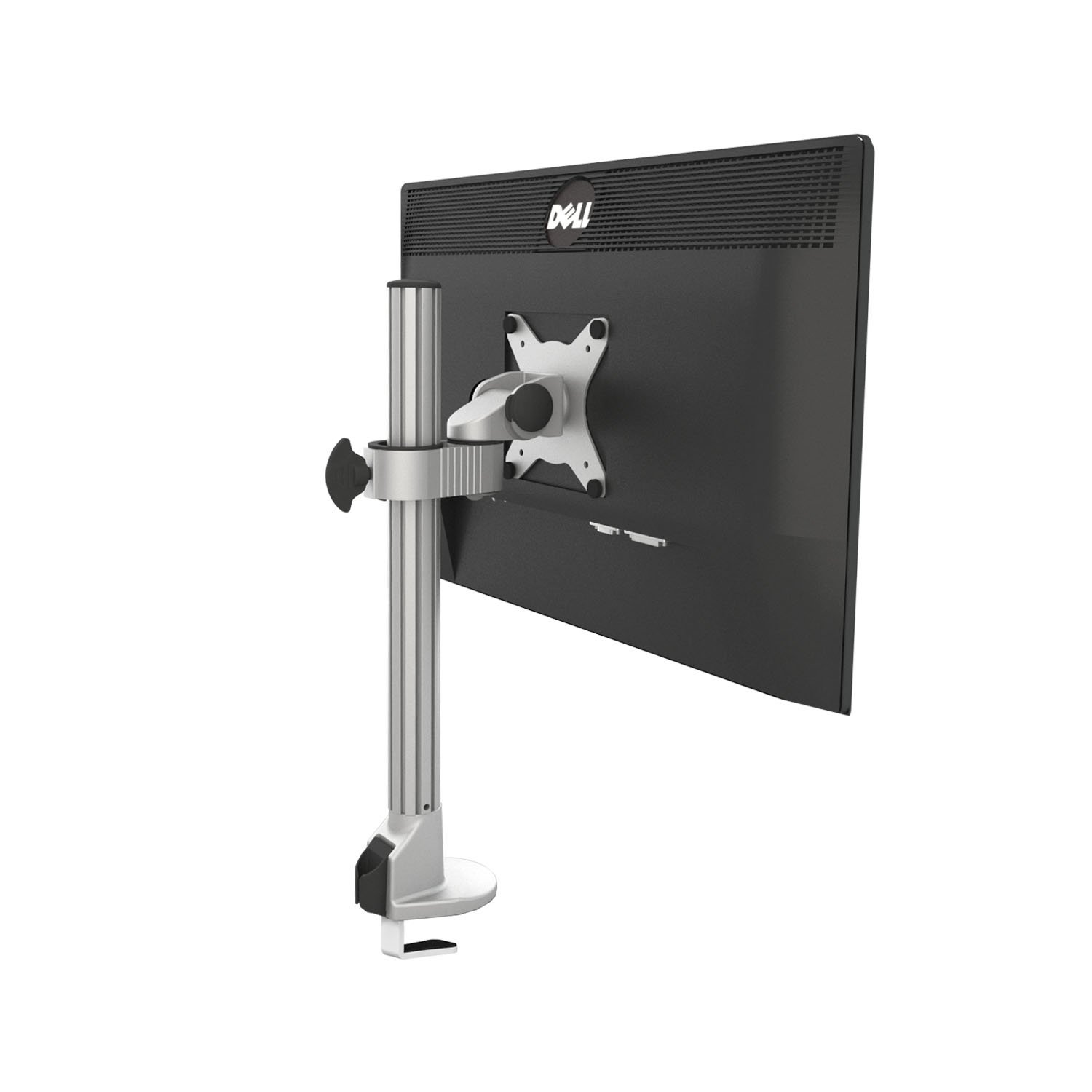 ThingyClub Monitor Desk Mount Bracket stand Arm for 10"-30" LCD LED Screens, Max VESA 100x100mm up to 8kg(17.6lbs) Weight Capacity (Single-No Arm)