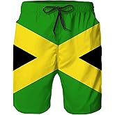 Heucapc Men's Swim Trunks Quick Dry Swimming Trunks Upside Down Pineapple Beach Shorts with Mesh Lining and Pockets