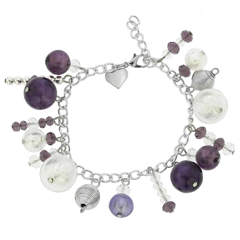 Glass Of Venice Murano Glass Sorgente Bracelet - Purple