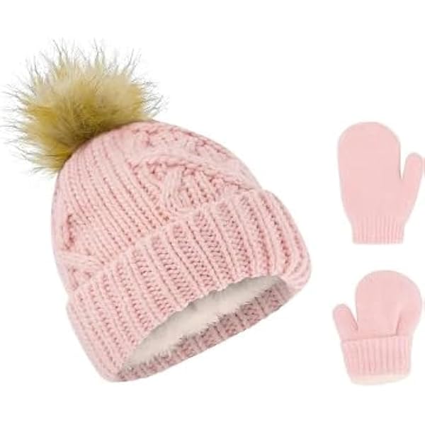 Vintage The Children's Place Winter Hat and Gloves Set Size 7-8