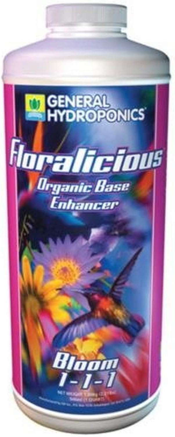 Amazon Com General Hydroponics Gh1382 Floralicious Bloom Hydroponic Plant Supplement 1 Quart Fertilizers Garden Outdoor
