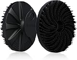 BEAUTAIL Silicone Body Scrubber Gentle Exfoliating Shower Brush Black