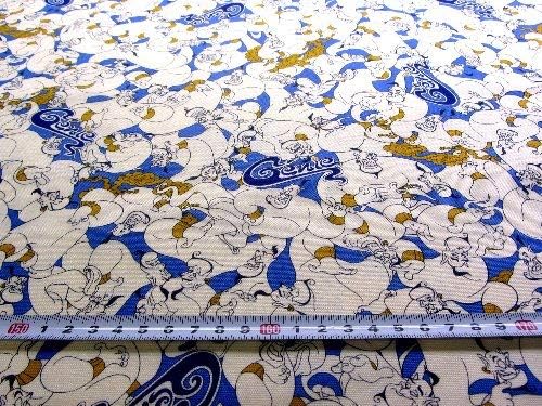 通販人気セール ピロル 100 品質保証 B07xlpbxcz 19 40cm 布 シューズ バッグ 正規品送料無料 ハギレ ピロル ペット用品 生地 新作製品 世界最高品質人気 ブルー アイボリー 手芸 はぎれ キャラクター ディズニー 激安超特価 アラジン