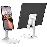 Phone Stand, SHANSHUI Foldable Adjustable Angle Height Cell Phone Stand for Desk Table and Non Slip Tablet Stand Phone Holder