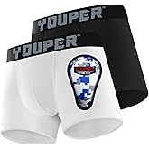 Youper 2 Pack Youth Brief with Soft Protective Athletic Cup, Youth Compression Underwear for Baseball & Football