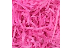 HLNLSU Cut Paper Shred Filler (1 LB) for Packing and Filling Gift Baskets,Multi-color optional (rose Red)
