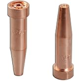 RIVERWELD Acetylene Cutting Tips 6290 Size 1 &amp; 6290-1 2pcs | for Oxygen Oxy Oxyfuel Cutter Torch Made of Copper