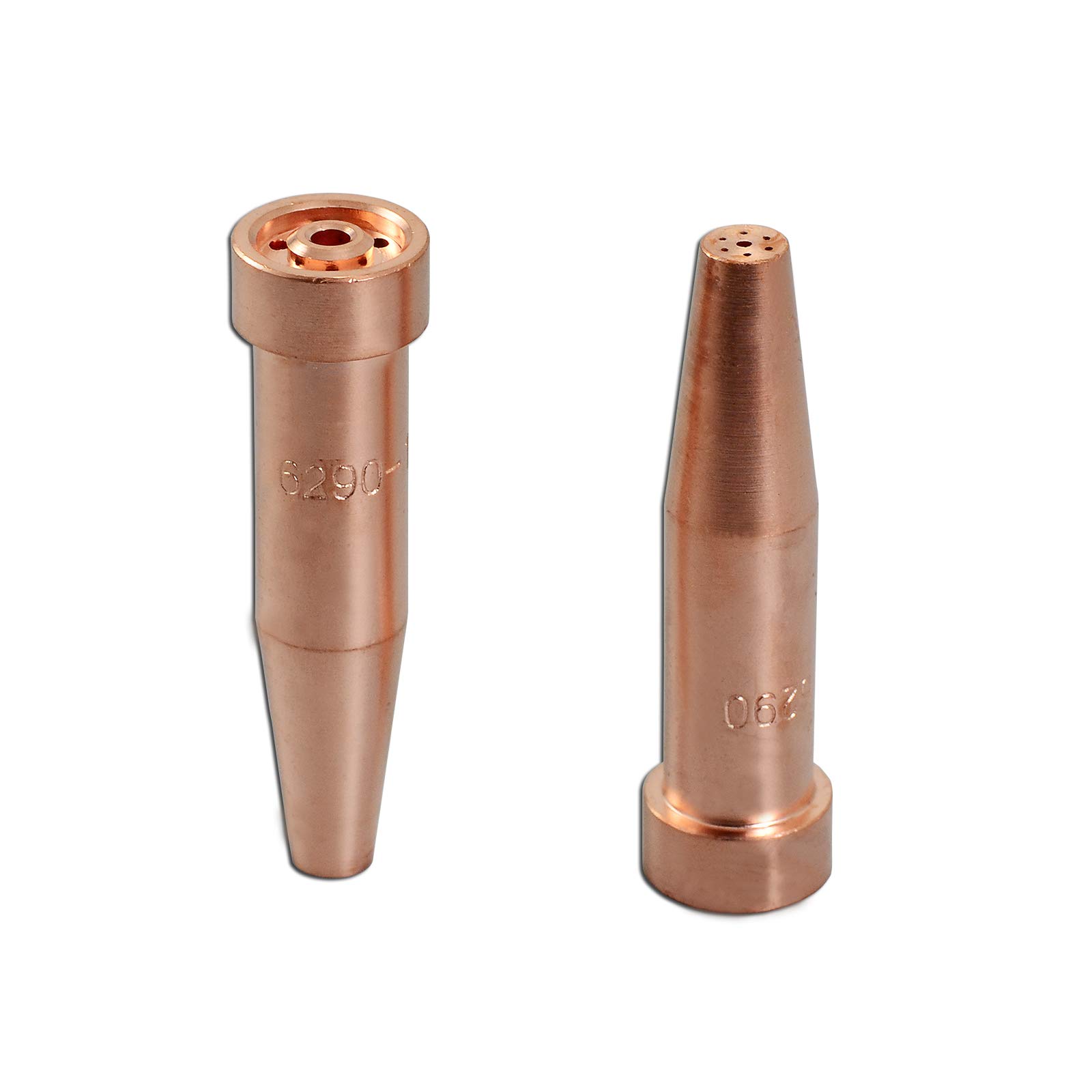 RIVERWELD Acetylene Cutting Tips 6290 Size 1 & 6290-1 for Harris-Style Oxygen Oxy Oxyfuel Cutter Torch Made of Copper Pack of 2