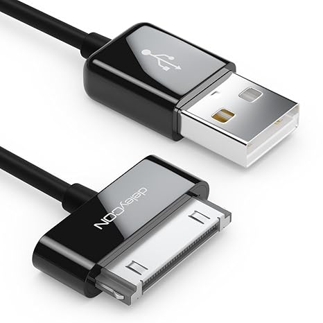 deleyCON 1m USB Kabel 30-Pin Dock Connector - Sync-Kabel Ladekabel Datenkabel & Kompatibel mit iPhone 4s 4 3Gs 3G IPad IPod -