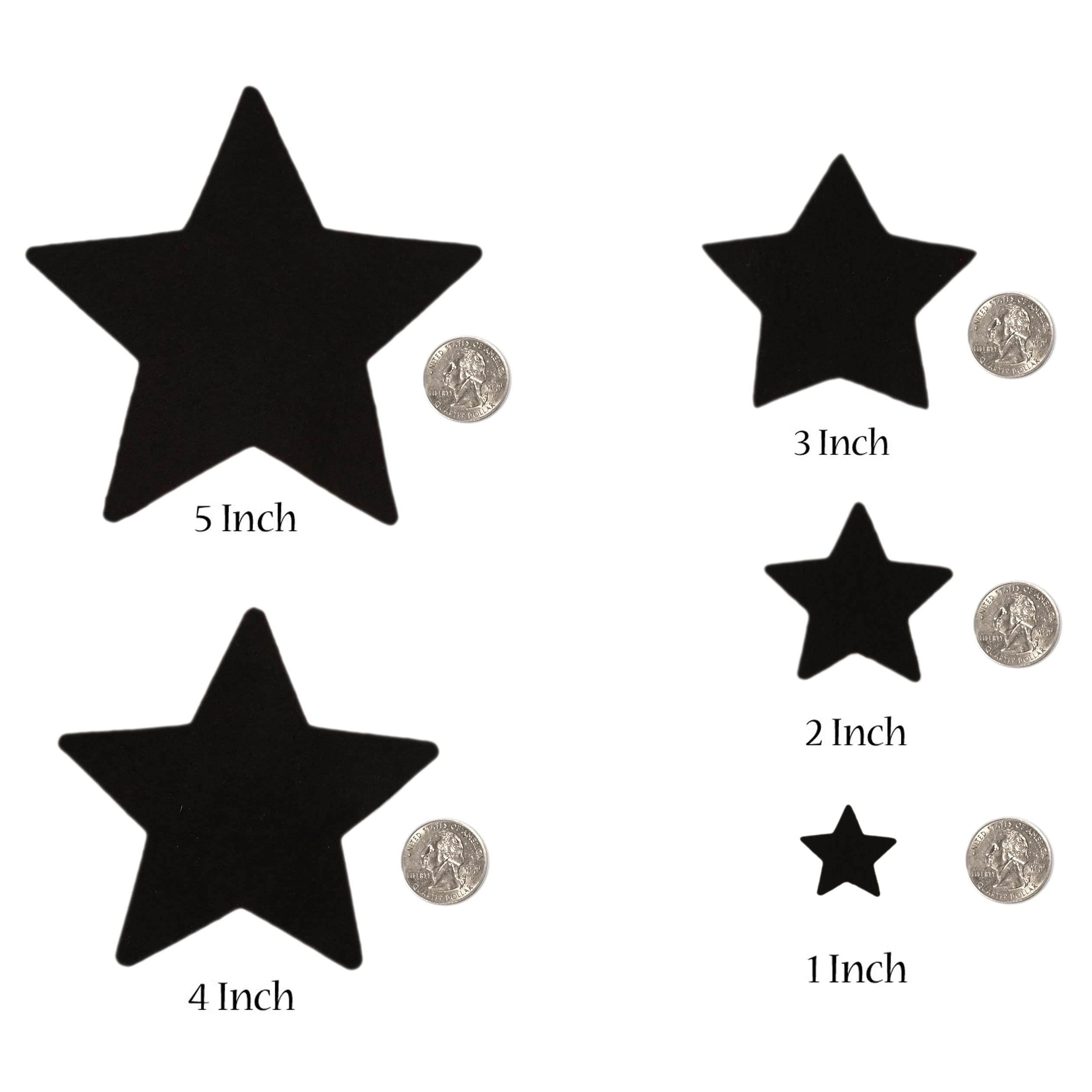 Playfully Ever After 3 Inch 35pc Felt Stars (Yellow)