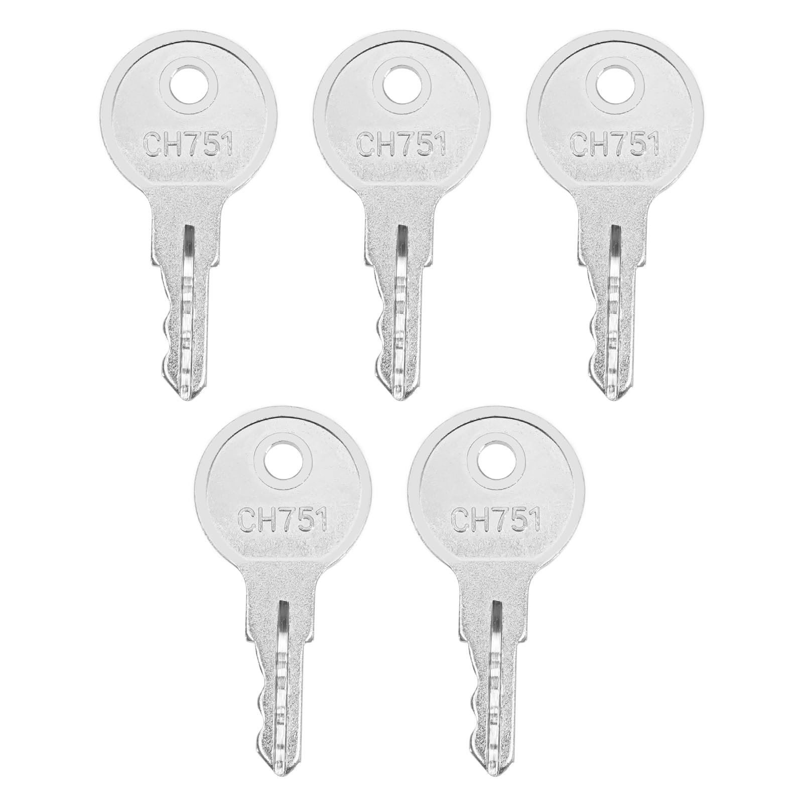 eMagTech Set of 5 Keys CH751 Compatible with Hillman, Hyoko, Grainger, Southco, Spectrum, Hunter, Rainbird Replacement Key Compatible with Motorhomes, Storage Compartments