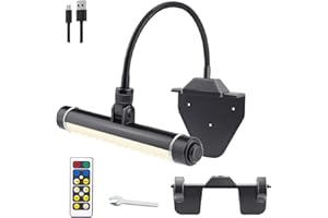 BIGMONAT Cordless Picture Light, Rechargeable Display Lamp, Clip on Painging Frame, Led Art Light with Timer, Dimmable Painting Light 3 Lighting Modes for Dart Board