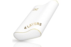 Royal Therapy 4-Layer King, Contour Pillow, Side Sleeper Pillow, Orthopedic, Neck Support, Neck Pain, Side Sleepers, CertiPUR-US