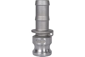 Quafwia 2pcs Aluminum Camlock Fittings - Type E Cam & Groove Hose Fittings, 1 inch Camlock Coupling